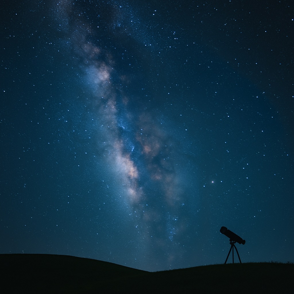 Starry night sky